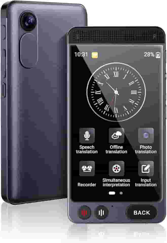 Dispositivo tradutor de idiomas offline, tradutor instantâneo D21, sem necessidade de WiFi, tradução de voz bidirecional em tempo real, 142 idiomas, tradução de voz em tempo real, gravação e foto para