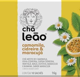 Leão Chá Premium - Camomila Cidreira E Maracujá 10 Sachês