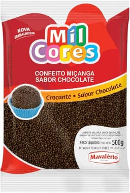 CONFEITO BRIGADEIRO REDONDO MIL CORES MAVALÉRIO 500G