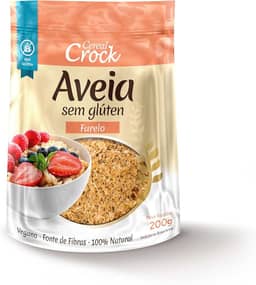 Farelo de aveia sem glúten Cereal Crock 200g