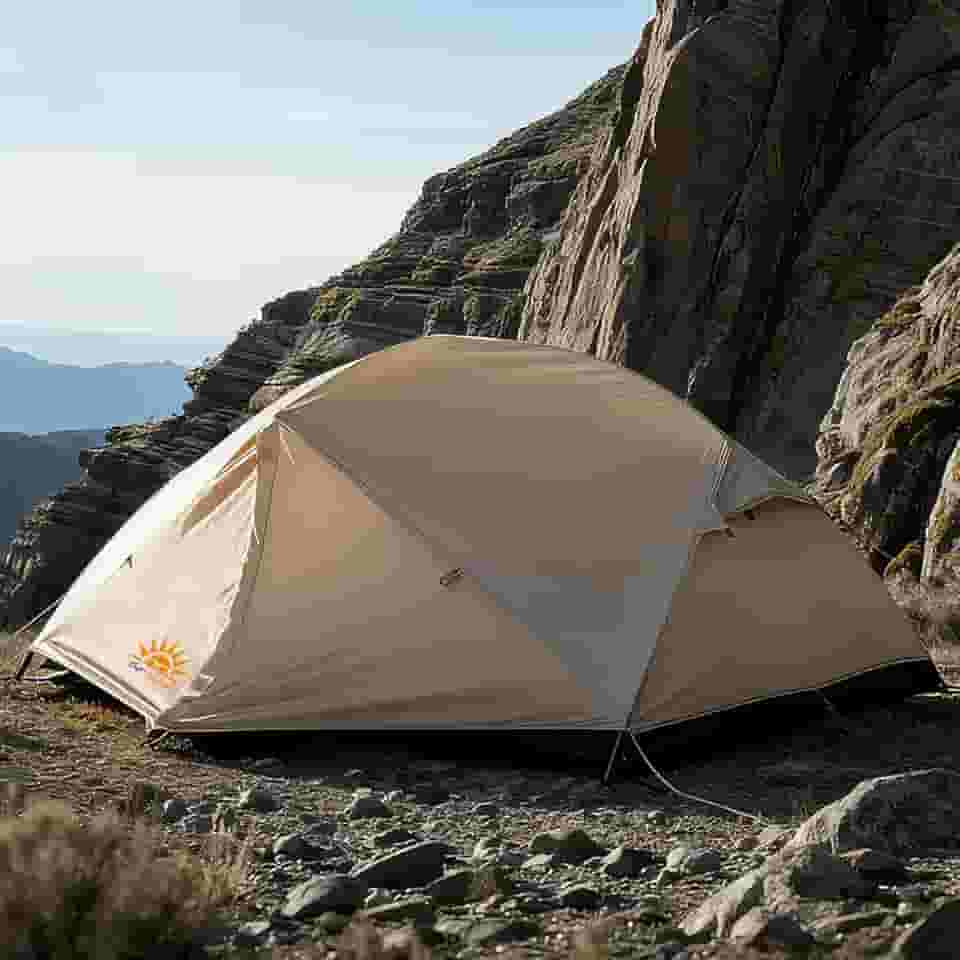 Barraca de Camping 2 Pessoas, Dupla Proteção! Design Esférico Estável e Impermeável 3000mm para Aventuras ao Ar Livre.
