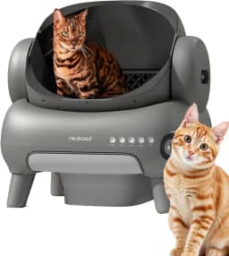 Banheiro Gato,Caixa de areia Autolimpante Para vários Gatos - Caixa de Areia Automática para Gatos com Autolimpeza - Remoção de Odores com Controle por APP (Extra grande)