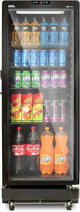 Refrigerador Expositor Vertical EOS 231 Litros Eco Gelo Digital All Black EEV210P 220V