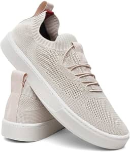 Tênis Masculino Knit Casual Básico Calce Fácil Confortável Slip On