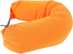 Travesseiro respirável em forma de U com enchimento de trigo sarraceno, oferecendo apoio de cabeça no avião, capa removível, para acampamento em casa e escritório