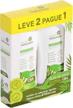 Cia Da Natureza - Sabonete Líquido Íntimo Cia Da Natureza 210Ml Oleo De Coco Cba - L2P1