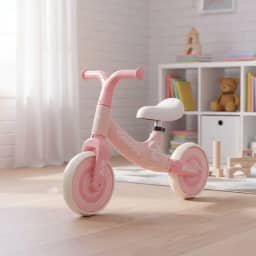Bicicleta de Equilíbrio Infantil Sem Pedal Rosa Leve, Segura e Ajustável Treina Coordenação, Confiança e Equilíbrio, Ideal para Criança de 2-5 Anos, Rodas Antiderrapantes