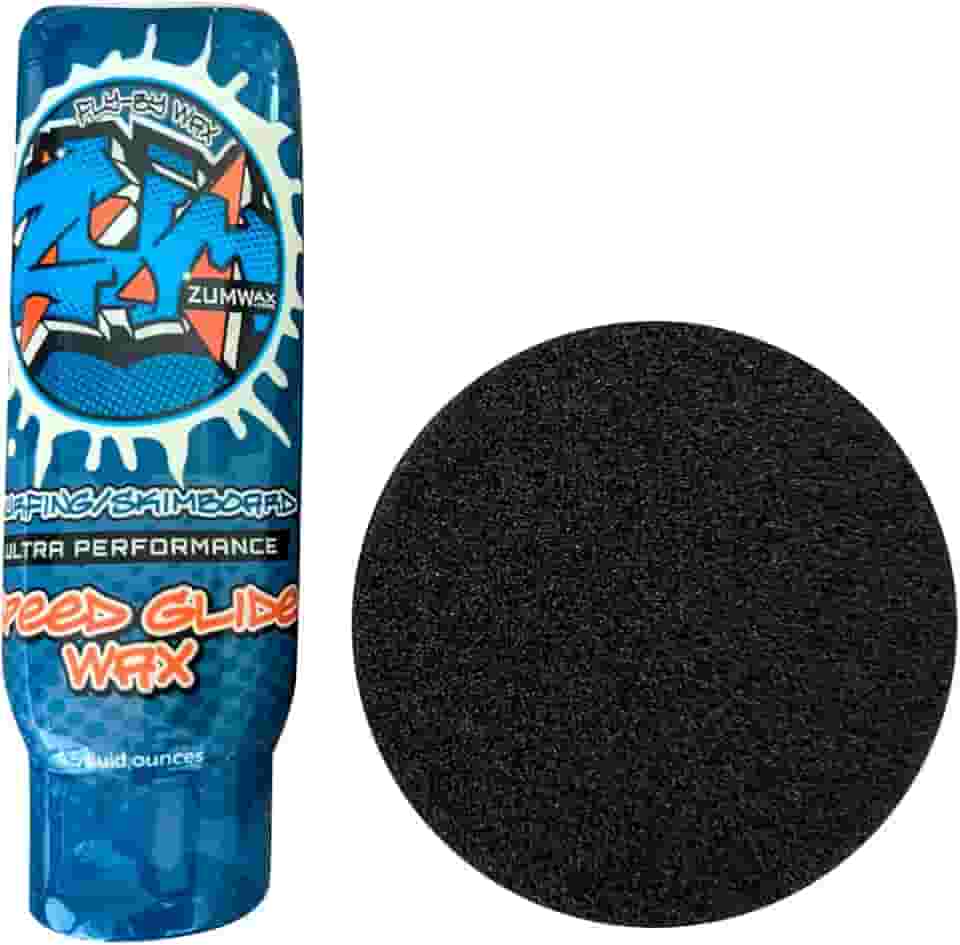 ZÜMWAX Cera Cerâmica para Prancha de Surfe, Feita nos EUA, Livre de PFAS, Durável e Ecológica com Aroma de Baunilha, Uso em Qualquer Temperatura para Máxima Velocidade e Deslizamento