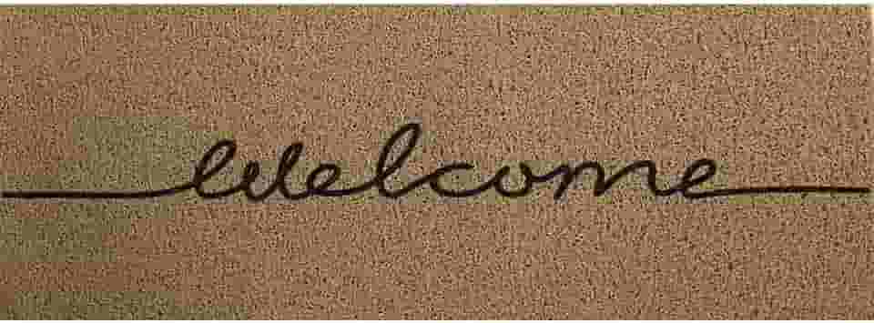 Kapazi 01vilonwel - Capacho Vinil Long Welcome, Ouro