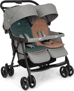 Carrinho Duplo para Gêmeos Aire Twin cor Cinza Joie