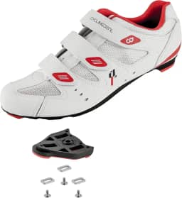 Sapatos de ciclismo masculinos universais com suporte de chuteira de bicicleta com visual flutuante de 9 graus compatíveis com ARC Delta compatíveis com pedais de bicicletas internas Peloton