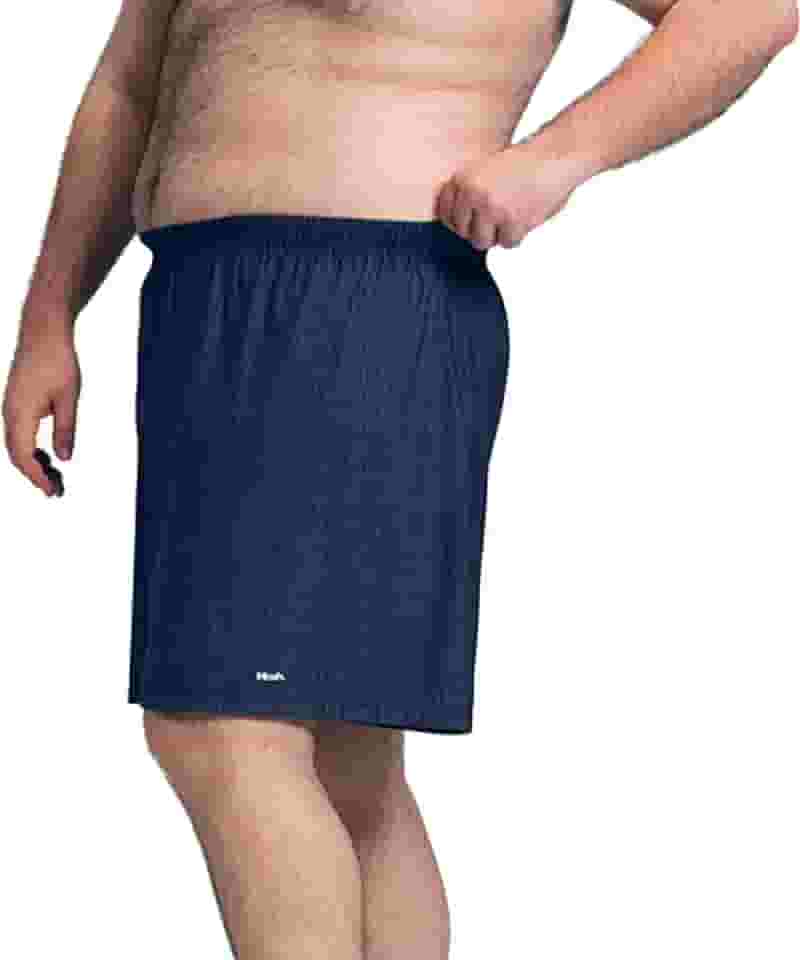 Cueca Samba-Canção Microfibra Risca de Giz Confortável Underwear Mash Masculina Adulto