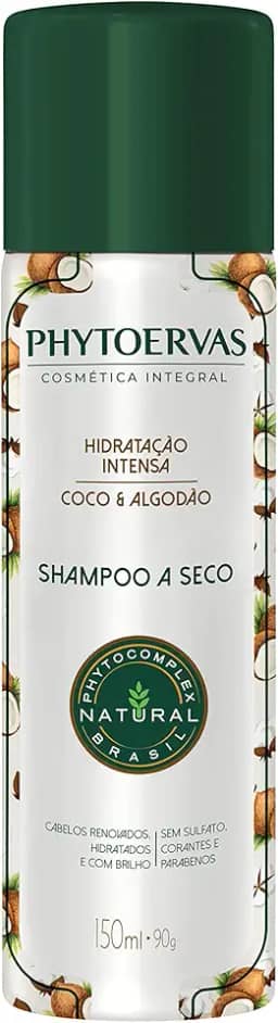 Phytoervas Phyto Shampoo Seco Hidratação Intensa 150Ml Branco