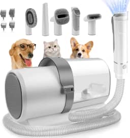 Aspirador de pó para animais de estimação, Aspirador Pet kit 7 em 1 para cães com 3 modos de sucção e copo para pó de grande capacidade 127V