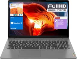 LENOVO Notebook IdeaPad 1, tela FHD de 15,6 polegadas, processador Intel Celeron N4500, 8 GB de RAM, SSD de 128 GB, leitor de cartão SD, teclado numérico, HDMI, Wi-Fi 6, Windows 11 Home, 1 ano de