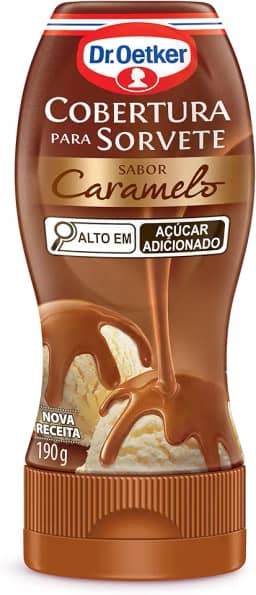 Dr.Oetker Dr. Oetker Cobertura Para Sorvete Sabor Caramelo Delicioso Acompanhamento Para Sobremesas 190G