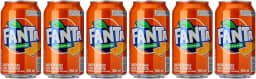 Pack de Fanta Laranja lata 350ml 6 unidades