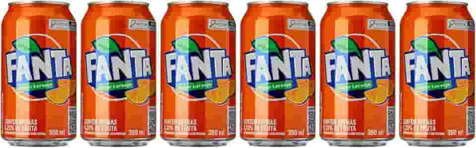 Pack de Fanta Laranja lata 350ml 6 unidades