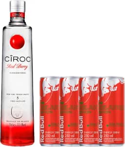WebBar, Combo Premium Cîroc Red Berry + Red Bull Melancia