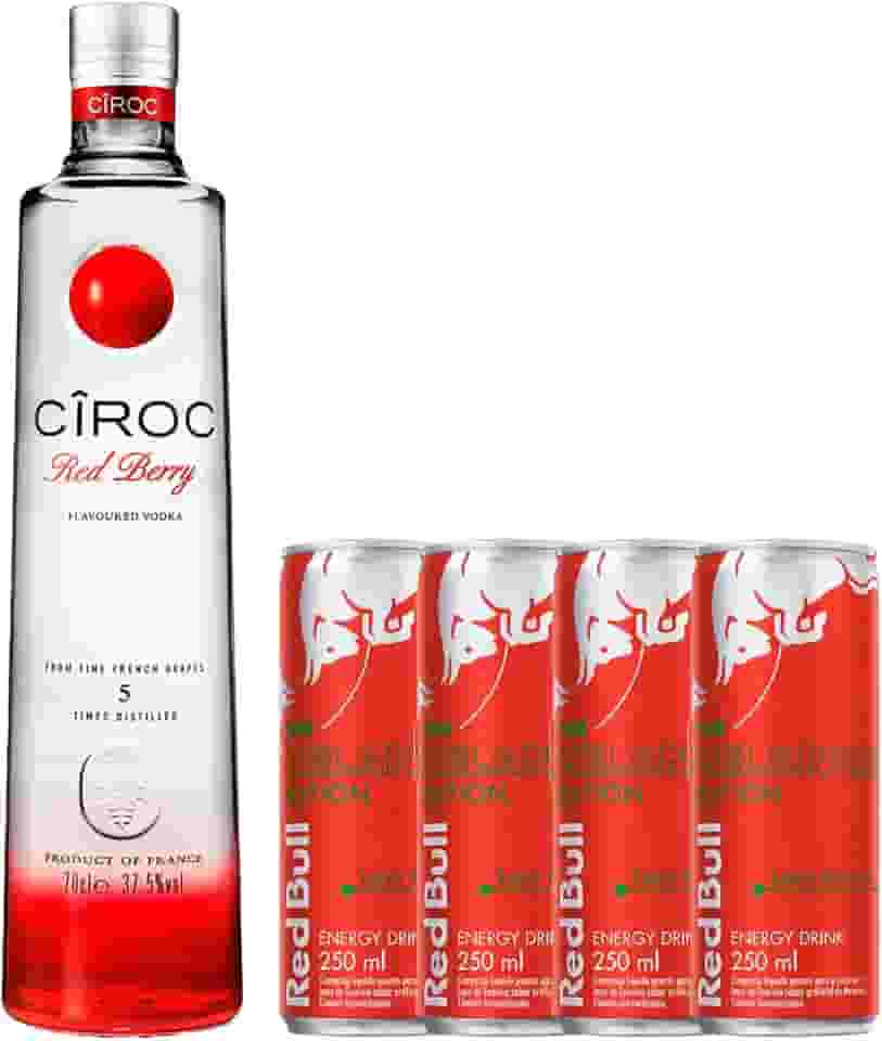 WebBar, Combo Premium Cîroc Red Berry + Red Bull Melancia