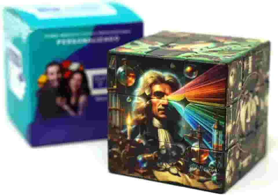 Cubo Mágico Manual do Mundo Ciência Retrô - Cubo Mágico Personalizado Profissional