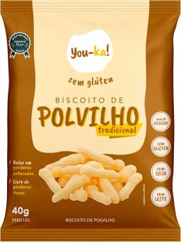 Biscoito de Polvilho Tradicional Sem Glúten You-k! 40g