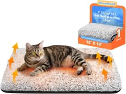 Cama para gatos autoaquecida, cama aquecida para gatos, almofada térmica de camada dupla atualizada 2.0, tapete de pelúcia autoaquecido para animais de estimação para caixa, chão, com capa lavável