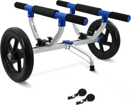 Carrinho de caiaque, carrinho de prancha de remo, carrinho de caiaque, carrinho de canoa, carrinho SUP com pneus sem ar