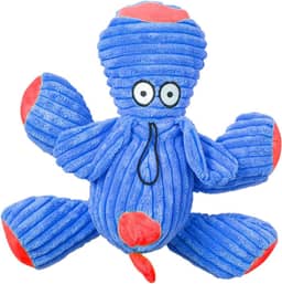 JAMBO PET Brinquedo Para Cachorro Pelúcia Dog Rest Para Cães Mordedor Com Apito Interno, Livre De Substâncias Tóxicas E Design Fofo (Azul)