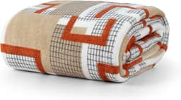 Cobertor Manta Microfibra Solteiro 01 Peça (Toque Aveludado) (Mix Geo)