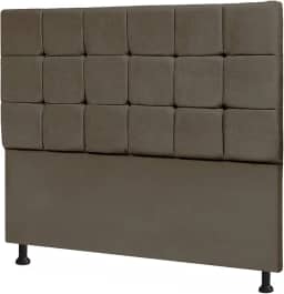 Cabeceira De Cama Box Art Espanha - Casal 140cm X 130cm Marrom