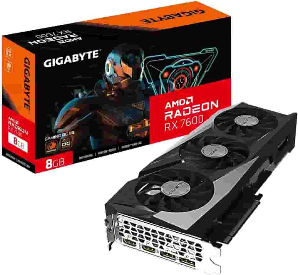 GPU GIGABYTE AMD RADEON RX 7600 GAMING OC 8GB 128BITS GDDR6 GV-R76GAMING OC-8GD
