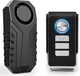 Alarme sem fio para bicicleta Anti-furto Moto Carro Veículos Porta Janela 113db Super alto Controle remoto incluso PC Case Funções SOS Indicação de bateria fraca 3 Toques vibratório Cruxer