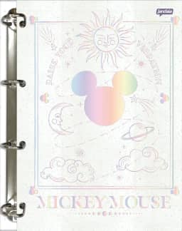 Jandaia - Caderno Argolado Cartonado Colegial Mickey Arts Magic 160 folhas