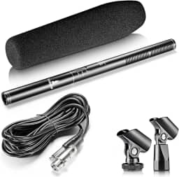 Microfone HT-81 Lorben Shotgun Super Unidirecional Ultra Cardioide Condensador GT944