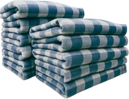 Kit 10 Panos de Chão Xadrez 40x65cm – Alvejado, Grosso e Resistente para Limpeza Leve e Pesada, Alta Absorção, Ideal para Pisos, Cozinha e Área Externa (5)