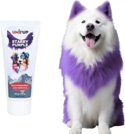 Tintura semipermanente de pelo de cachorro segura e suave para cães, gatos e todos os animais de estimação U-PHD04 (roxo estrelado