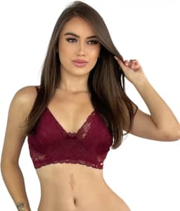 Sutiã Renda Virginia Alcinha Sem Bojo Forrado