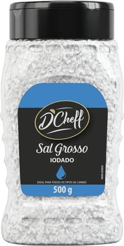 D´Cheff Sal Grosso Iodado 500 Gramas