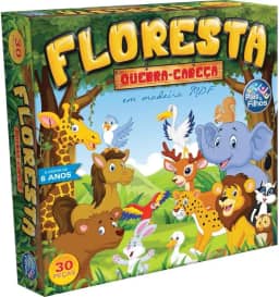 Pais & Filhos - Quebra-Cabeça Madeira Floresta, 30 Peças, Multicor, Multicor