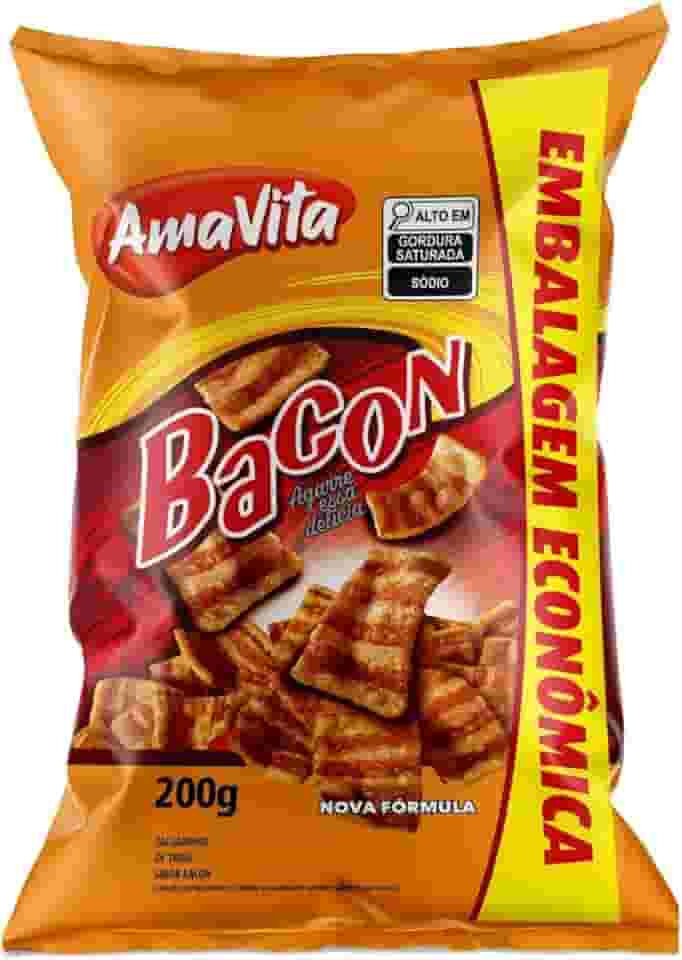 SALGADINHO DE TRIGO SABOR BACON 200G AMAVITA