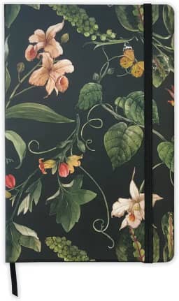 Caderneta 13x20 Flores - Pontilhada - Guio Art - Bullet Journal | Caderno pontilhado