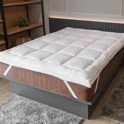 Pillow Top Casal 140x190cm – 100% Fibra Siliconada e Tecido Percal Algodão | Conforto Extra para Seu Colchão (CASAL)