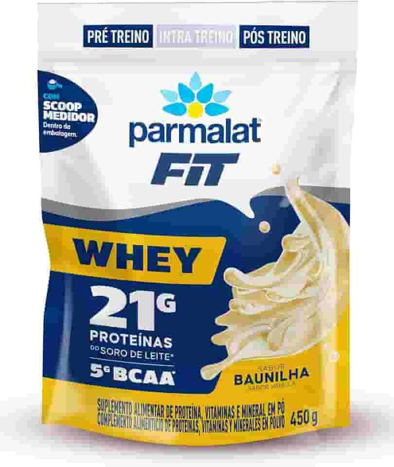 Whey Protein Concentrado Baunilha Parmalat Fit 450g