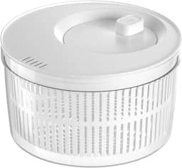 Ou Kit organizador e secador de saladas 5,5L Natural Linha Clear Fresh