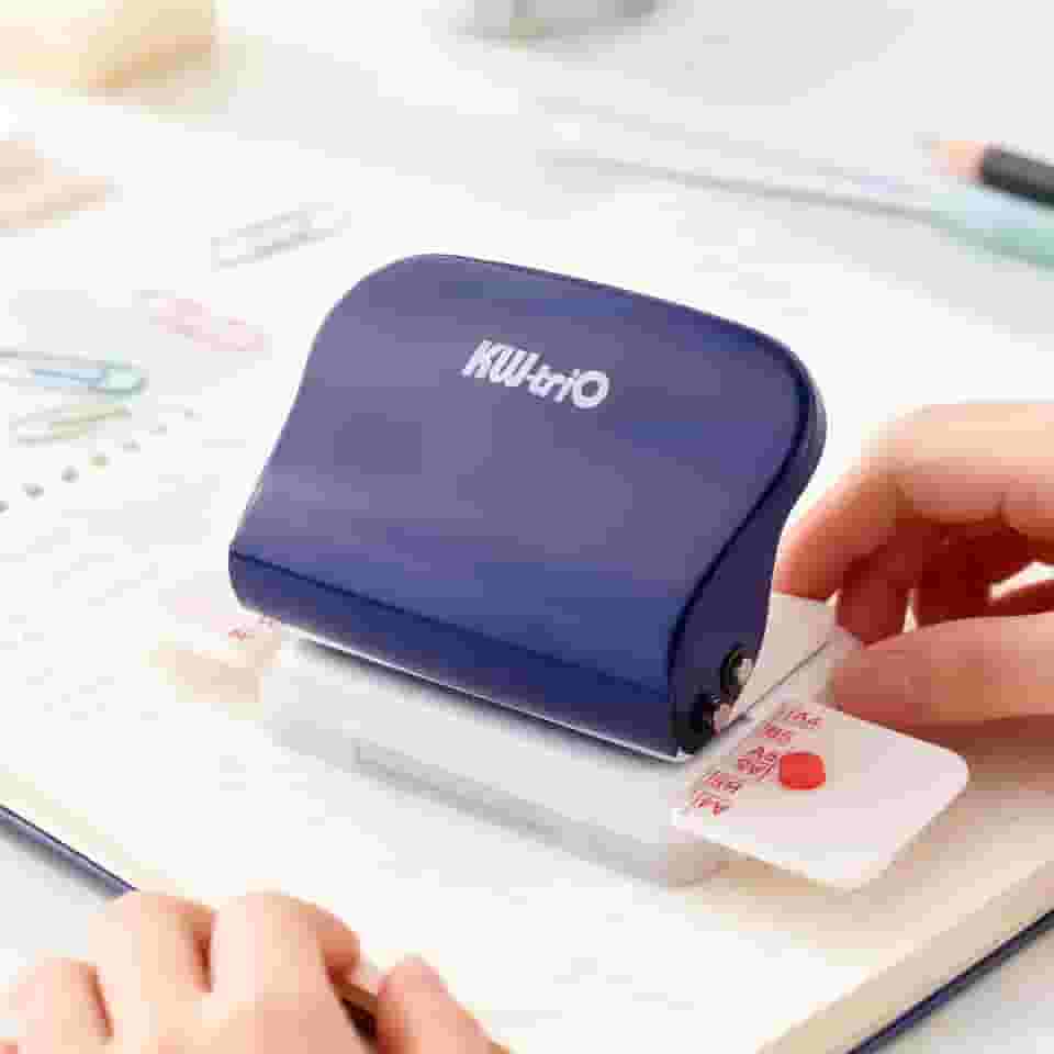 Máquina de encadernação de 6 furos para planejadores - perfuração manual para papel A4 B5 A5 com folha solta