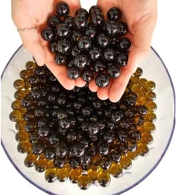 200 Bolinhas De Gude Bola Vidro Burca Fubeca Lisa Bila Âmbar