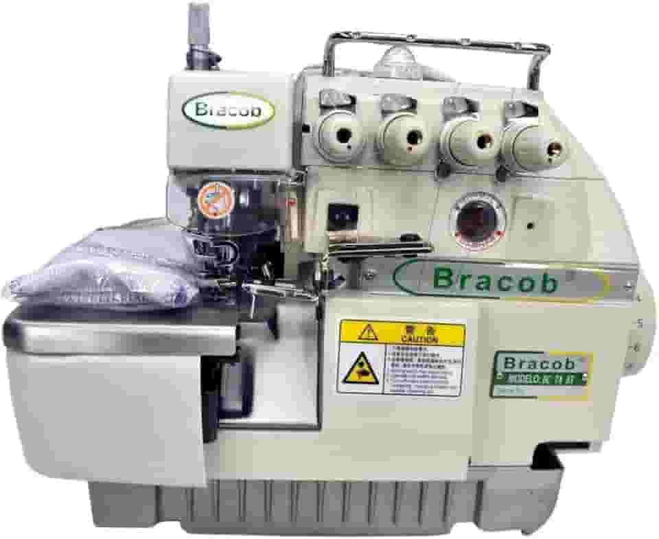 Máquina Industrial Overlock c/Direct Drive, 2 Agulhas, 4 Fios, 6000rpm BC74-AT - BRACOB (110)