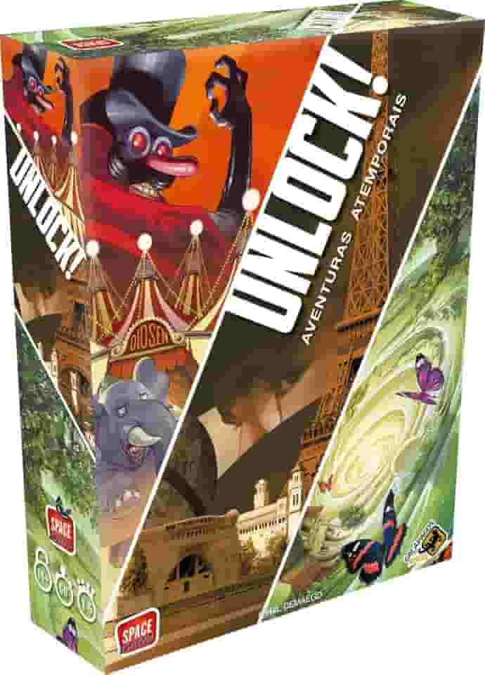 Galápagos, Unlock!: Aventuras Atemporais, Jogo de Tabuleiro para Amigos, 1-5 jogadores, 30-60 minutos por partida