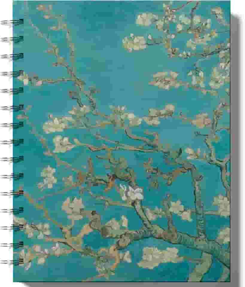 Caderno Espiral Capa Dura, A5 210x150mm, 80 Folhas, Van gogh, Frases estoicas (Capa 1)